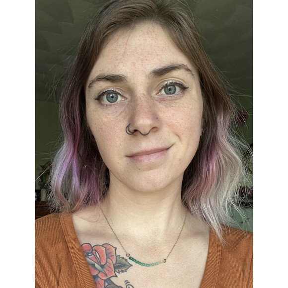 Ombre Emerald Beaded Curved Bar Gold Fill Necklace and Bracelet Set May Birthday - Picture 4 of 16